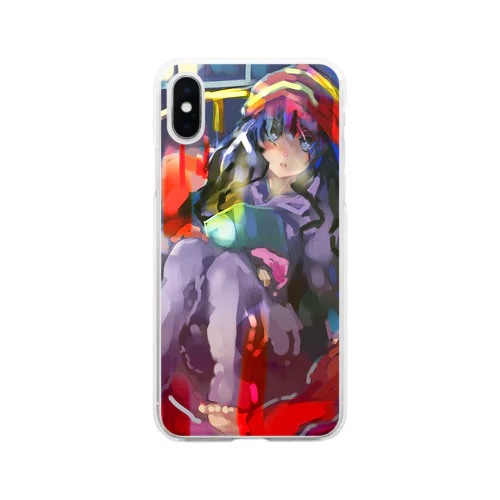 昔ラクガキ Soft Clear Smartphone Case