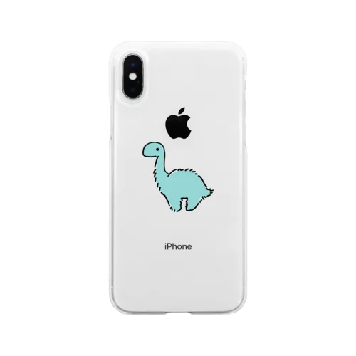 もさもさモササウルス Soft Clear Smartphone Case