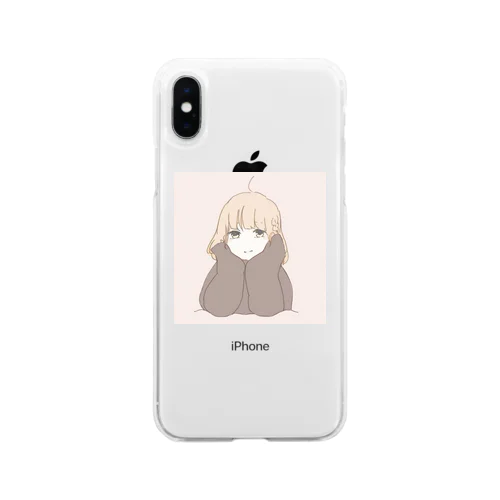 考えごと Soft Clear Smartphone Case