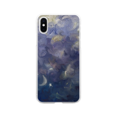 つきときんせい Soft Clear Smartphone Case