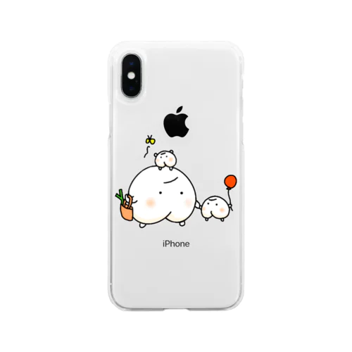 おもちの妖精ヨーガマール Soft Clear Smartphone Case