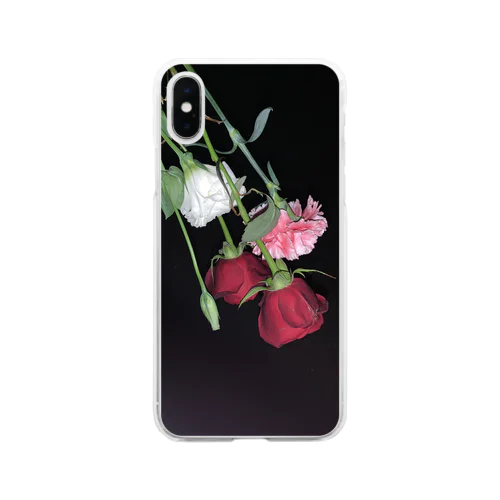 お花さん Soft Clear Smartphone Case