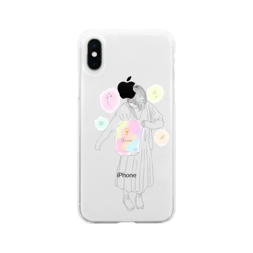 クリスチャンな女の子 Soft Clear Smartphone Case