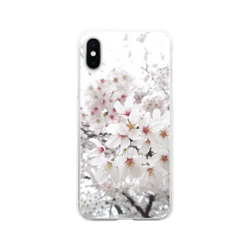 桜花 Soft Clear Smartphone Case