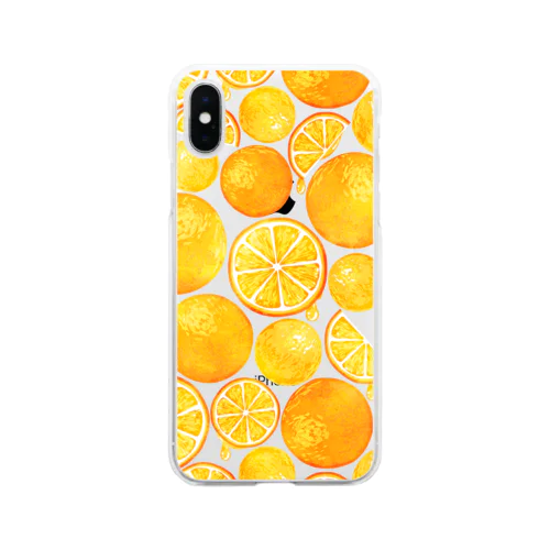 ごろごろオレンジ🍊 Soft Clear Smartphone Case