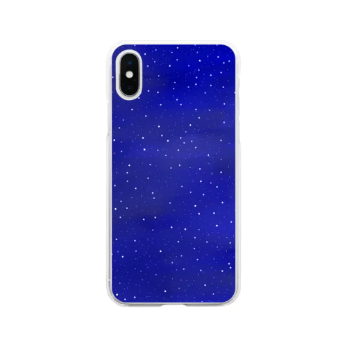 夜空に願いを Soft Clear Smartphone Case