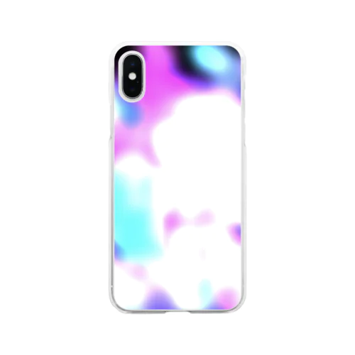 neon pattern Soft Clear Smartphone Case