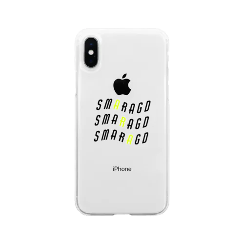 Smaragd neonyellow ソフトクリアスマホケース