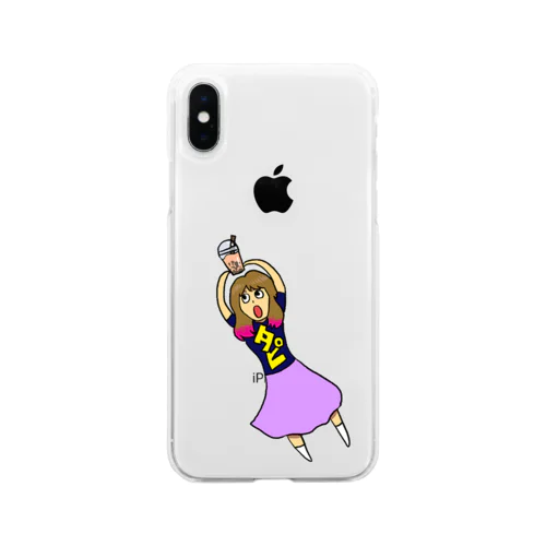 タピオカれいれい Soft Clear Smartphone Case