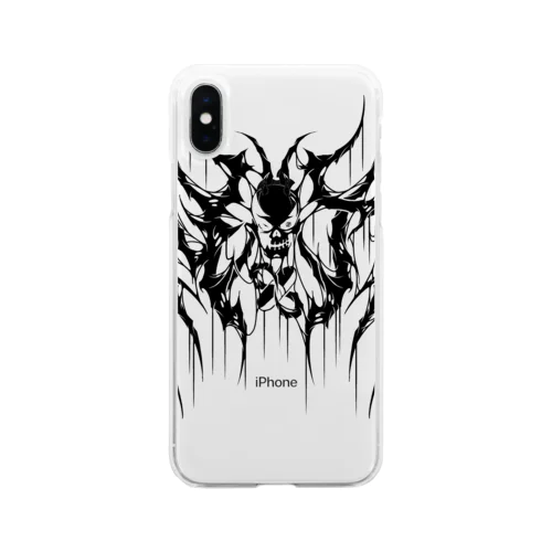 overdose death metal logo グッズ Soft Clear Smartphone Case