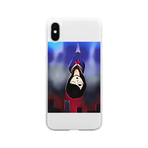 少女Dropdow Soft Clear Smartphone Case