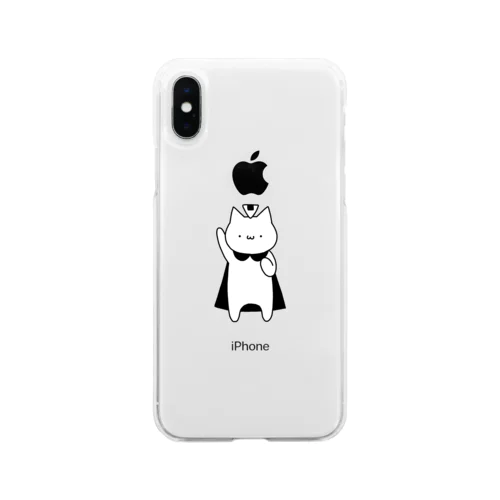 ぶらっくててーん Soft Clear Smartphone Case