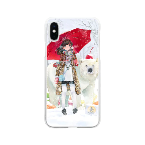 シロクマ Soft Clear Smartphone Case