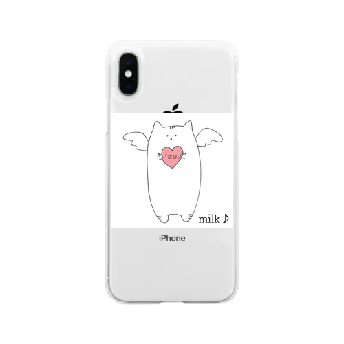 milk♪のグッズ Soft Clear Smartphone Case
