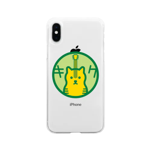 パ紋No.3355 キク　 Soft Clear Smartphone Case