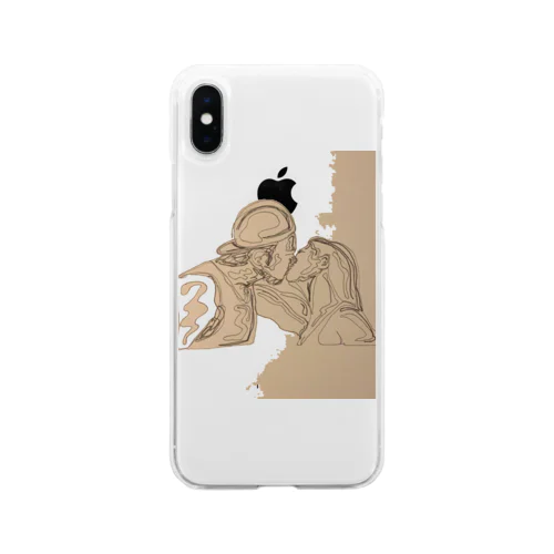XXX(背面プリント) Soft Clear Smartphone Case