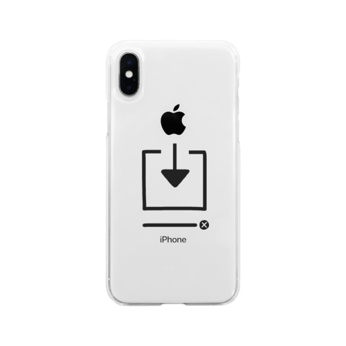 りんごインストールケース Soft Clear Smartphone Case