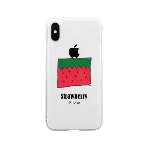 なんちゃってStrawberry ソフトクリアスマホケース