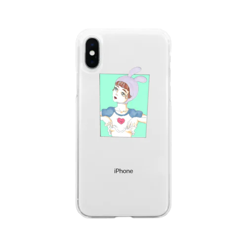 半乳(はんちち) Soft Clear Smartphone Case