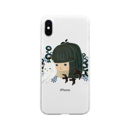 女の子 Soft Clear Smartphone Case