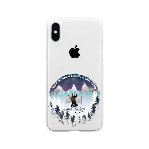 Pond Hockey Tee Soft Clear Smartphone Case