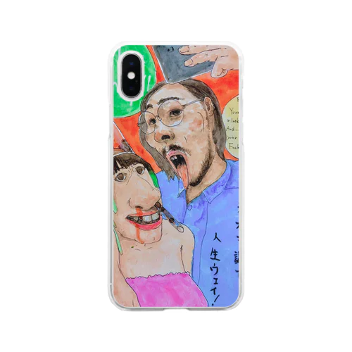 幸福論 Soft Clear Smartphone Case