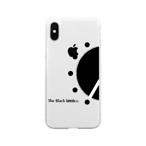 Knob series The Black knob SP case ソフトクリアスマホケース