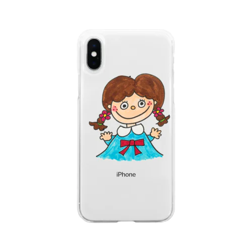 ぱちくりちゃん Soft Clear Smartphone Case