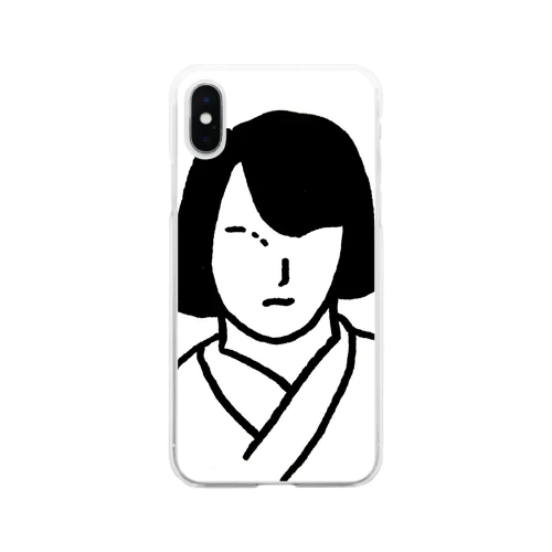 胴着の子 Soft Clear Smartphone Case