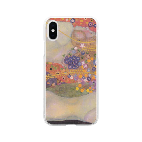 グスタフ・クリムト / 水蛇 II / 1907 / Gustav Klimt / Water snake II Soft Clear Smartphone Case