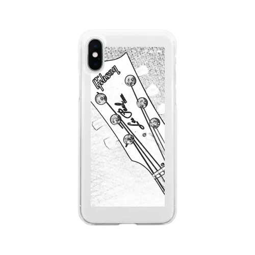 100万円のクオリティ。ガチのレスポール使用してますよ Soft Clear Smartphone Case