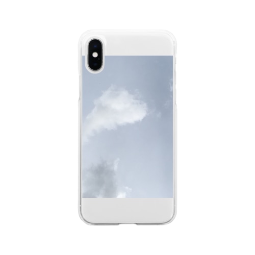 blue sky Soft Clear Smartphone Case