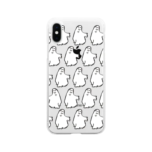 増えるきもちくん Soft Clear Smartphone Case