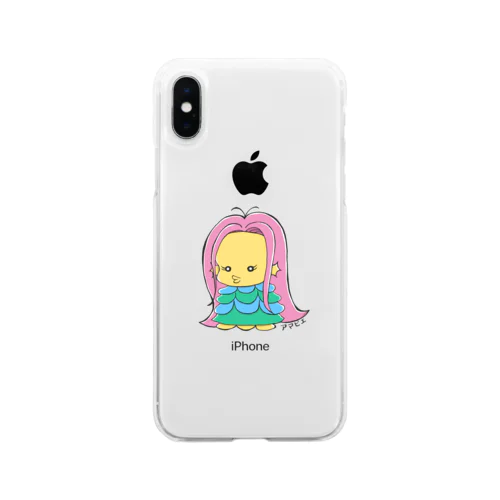 乙女風アマビエ、オトビエちゃん Soft Clear Smartphone Case