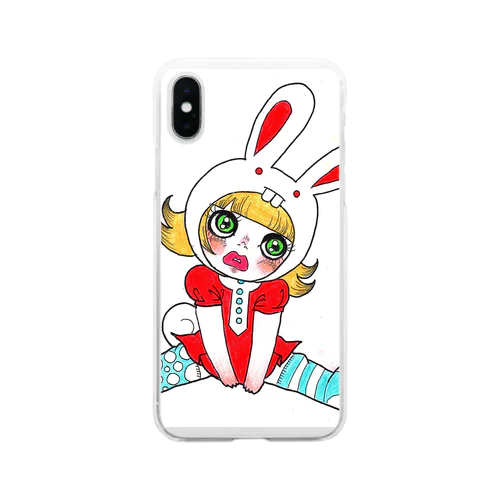 ほわわん Ms.Bunny Moog Soft Clear Smartphone Case