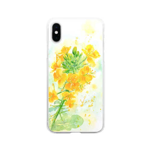 フレッシュ菜の花 Soft Clear Smartphone Case