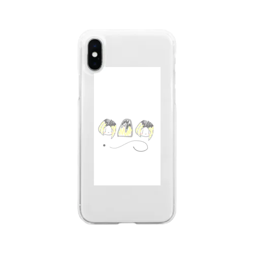 きんぱつべいびぃープリンを食す Soft Clear Smartphone Case