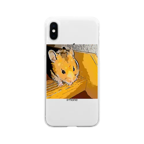 漫画絵フワチ君 Soft Clear Smartphone Case