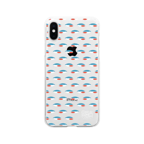 魚じゃないよゲンゴロウ（クリア） Soft Clear Smartphone Case