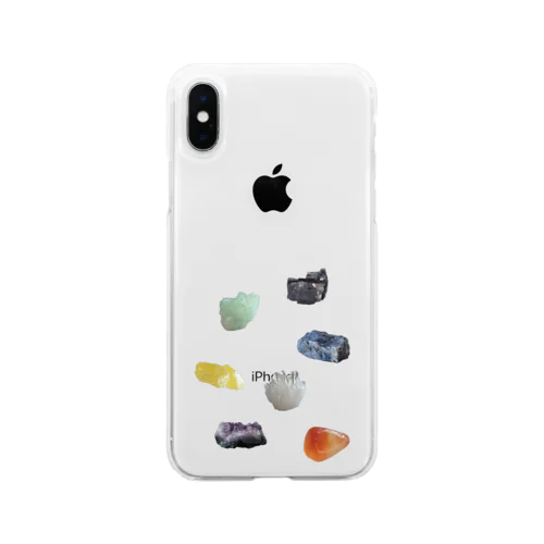 鉱物いろいろ Soft Clear Smartphone Case