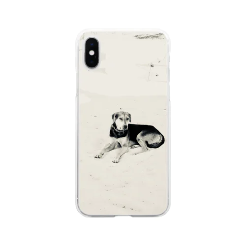 Cool Beach DOG Soft Clear Smartphone Case