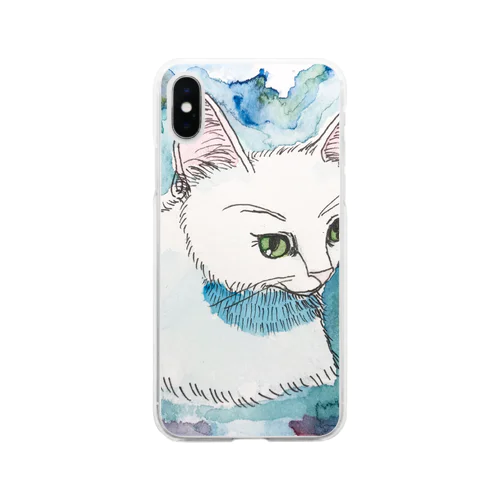 まどろみの猫 Soft Clear Smartphone Case