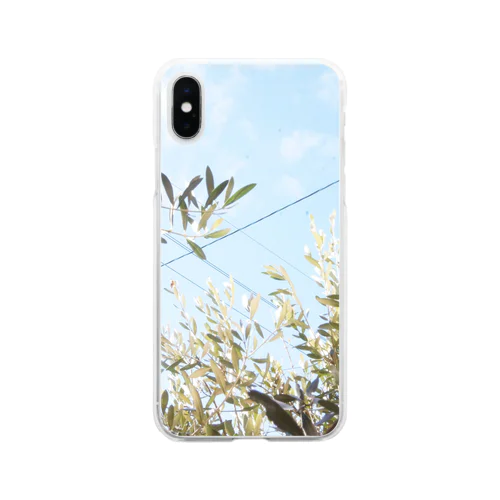 オリーブの葉 Soft Clear Smartphone Case