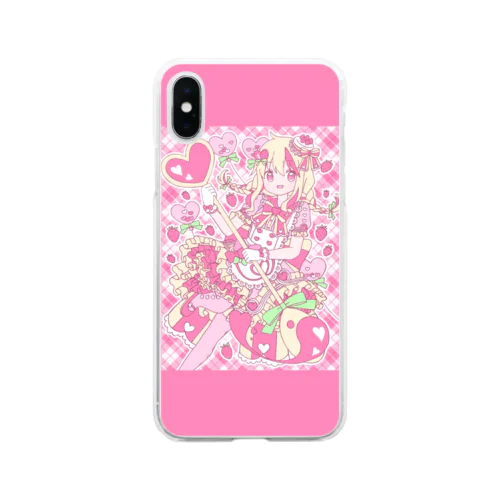 いちごショートケーキの魔法少女 Soft Clear Smartphone Case