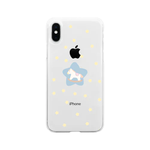 星と木馬 Soft Clear Smartphone Case