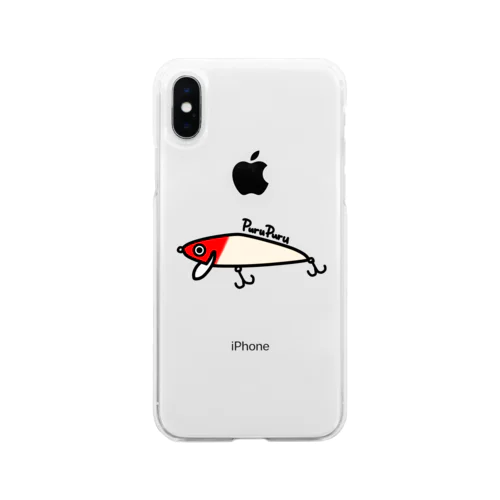 ミノーくん　レッドヘッド Soft Clear Smartphone Case