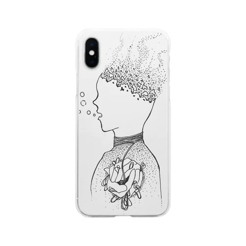 Disappear and disappear Soft Clear Smartphone Case