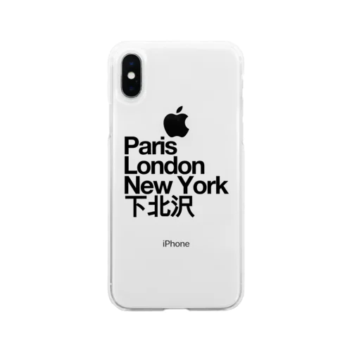 下北沢 Paris London New York ソフトクリアスマホケース