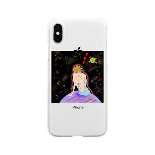 Planet girl Soft Clear Smartphone Case