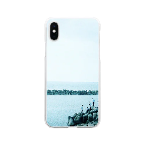 【海育ちの高校生の放課後】iPhoneケース Soft Clear Smartphone Case